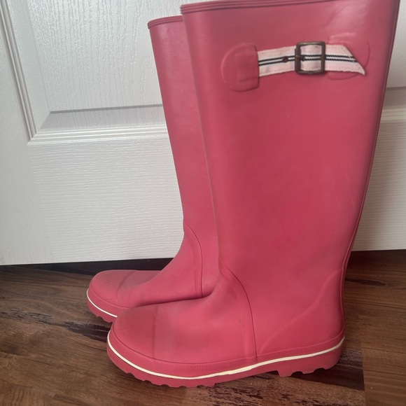 J Crew Women's Pink Rain Boots - Picture 1 of 6